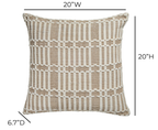 Maresh 20 inch Square Woven Pillow