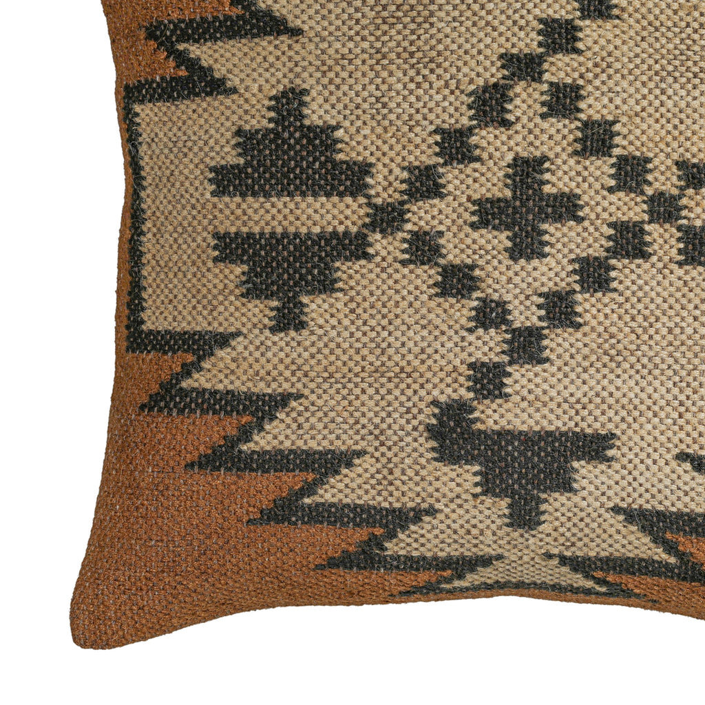 Terra 20  Square Wool and Jute Kilim Pillow