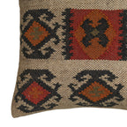 Terra 20  Square Wool and Jute Kilim Pillow