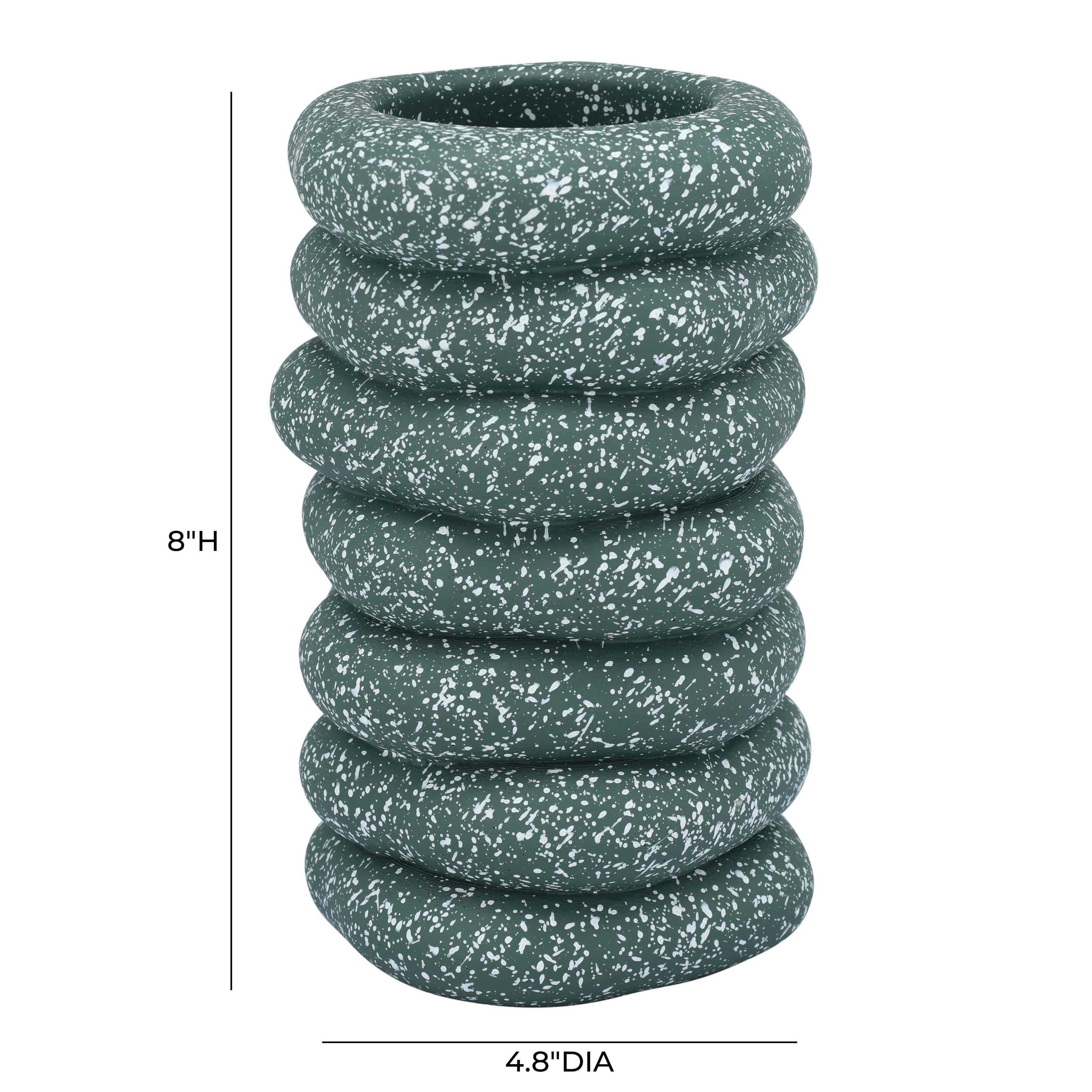 Gabby Speckled Cairn Vase