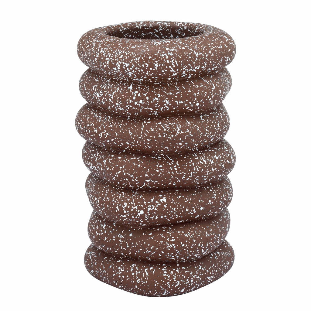 Gabby Speckled Cairn Vase