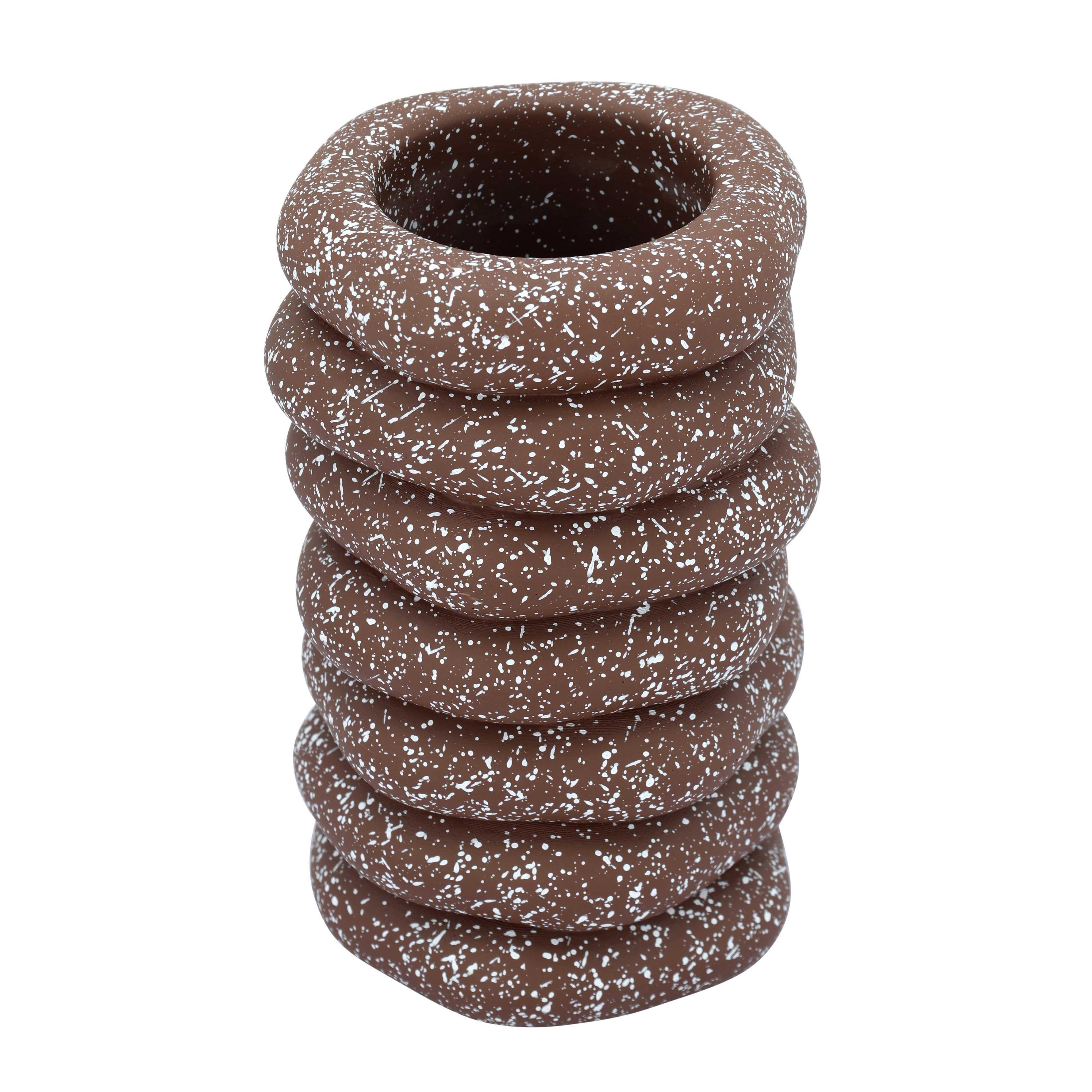 Gabby Speckled Cairn Vase