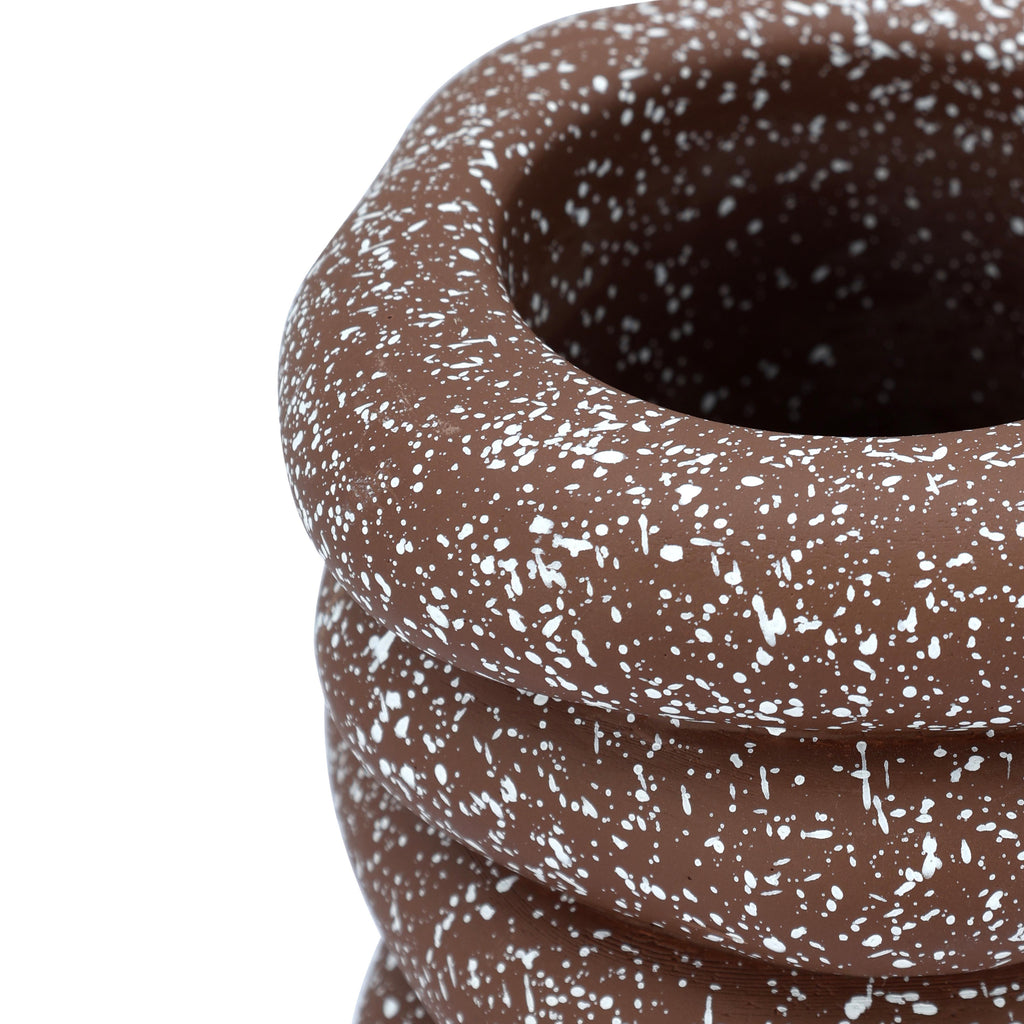 Gabby Speckled Cairn Vase