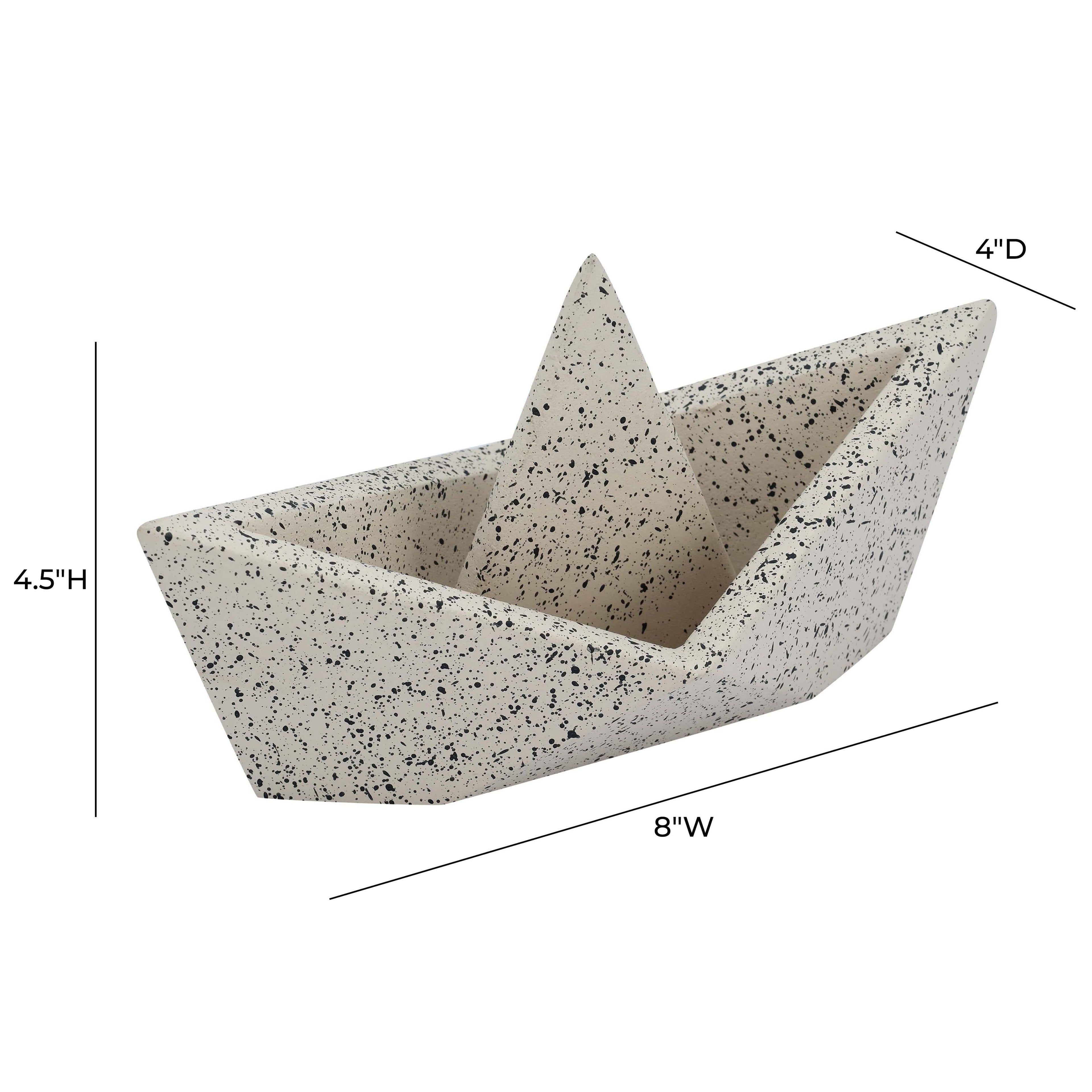 Gabby Speckled Cream Sailboat Catchall