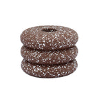 Gabby Speckled Stacked Candleholder