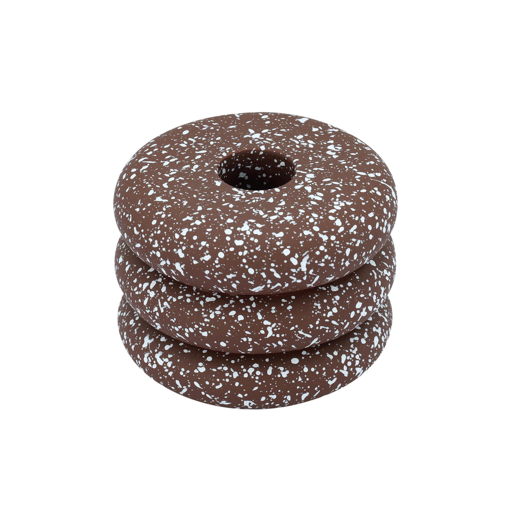 Gabby Speckled Stacked Candleholder