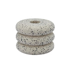 Gabby Speckled Stacked Candleholder