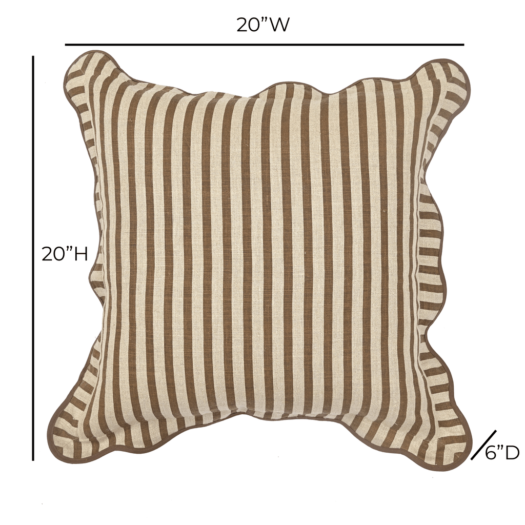 Striped 20 Linen Accent Cushion