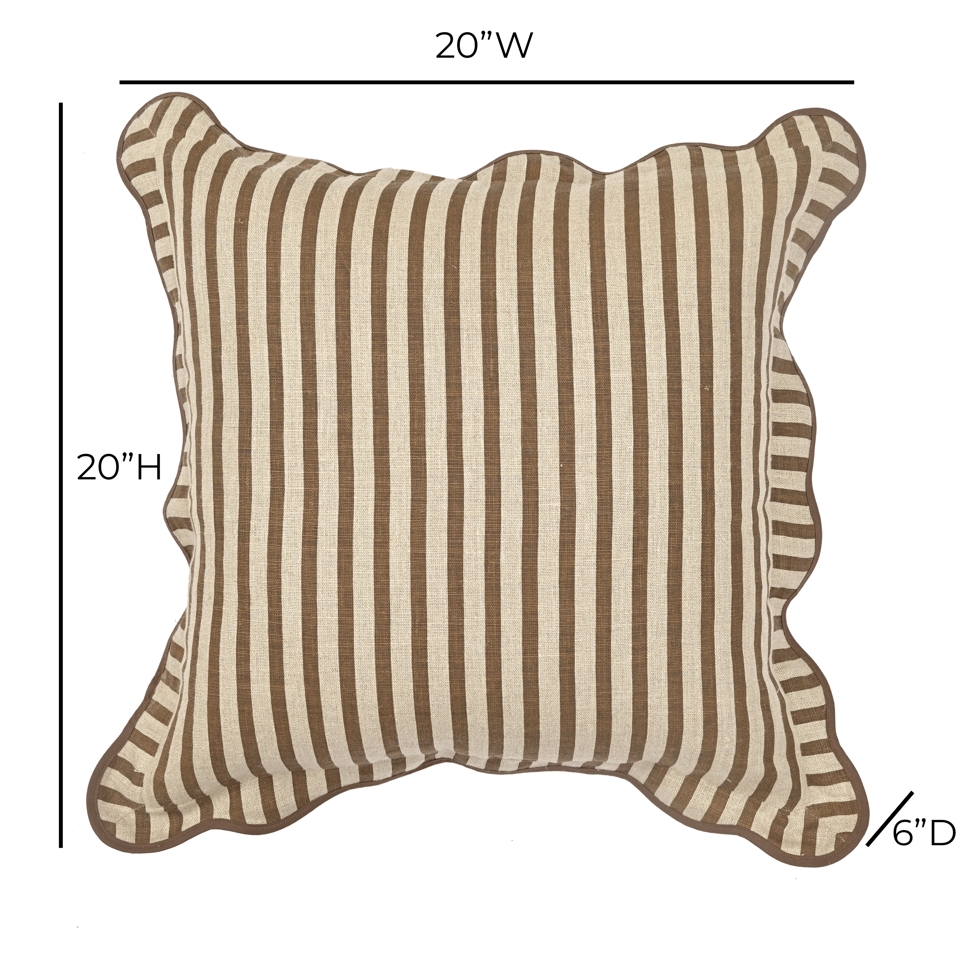 Striped 20 Linen Accent Cushion