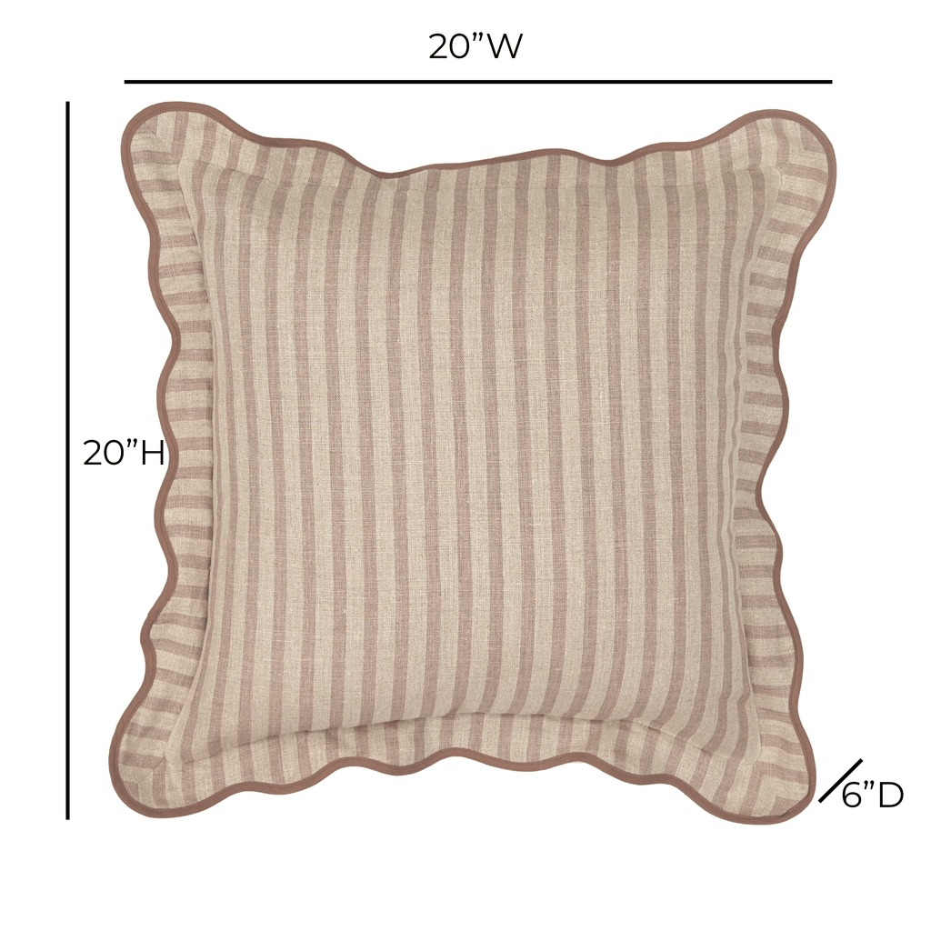 Striped 20 Linen Accent Cushion