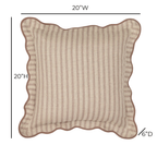 Striped 20 Linen Accent Cushion