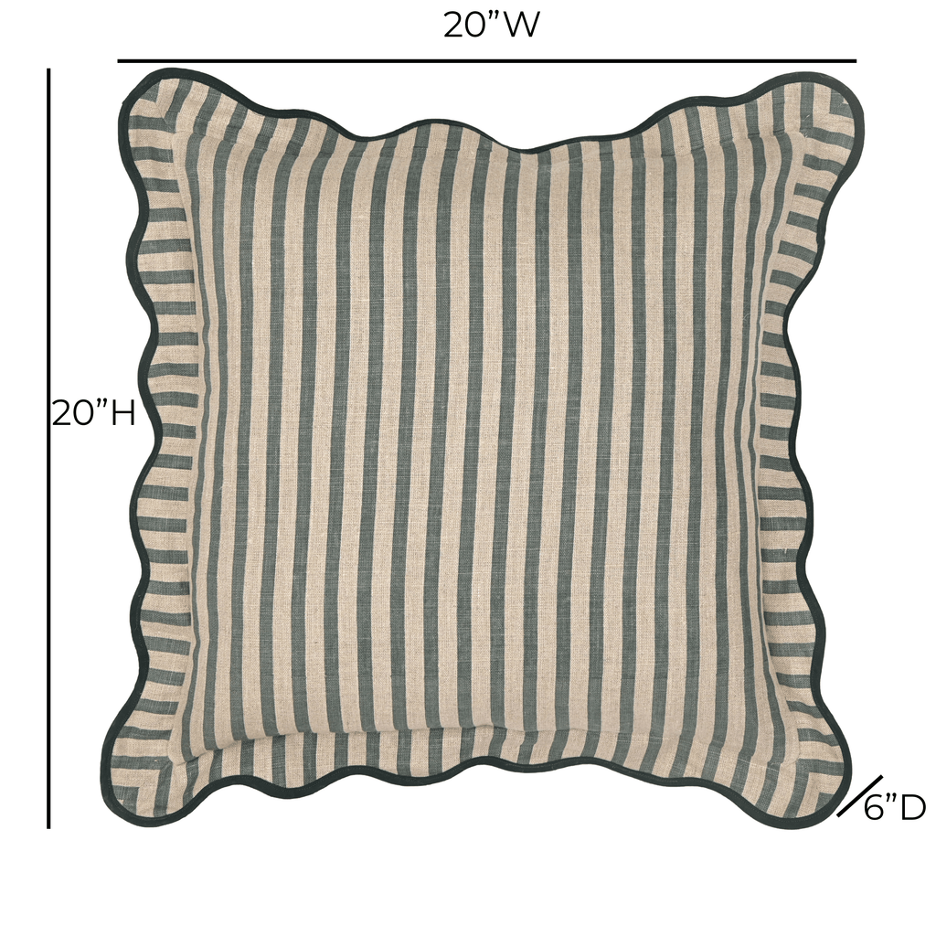Striped 20 Linen Accent Cushion