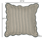 Striped 20 Linen Accent Cushion