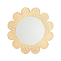 Coralie 33.4 Rattan Round Wall Mirror
