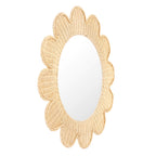 Coralie 33.4 Rattan Round Wall Mirror