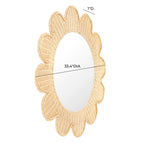 Coralie 33.4 Rattan Round Wall Mirror