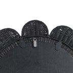 Coralie 33.4 Rattan Round Wall Mirror