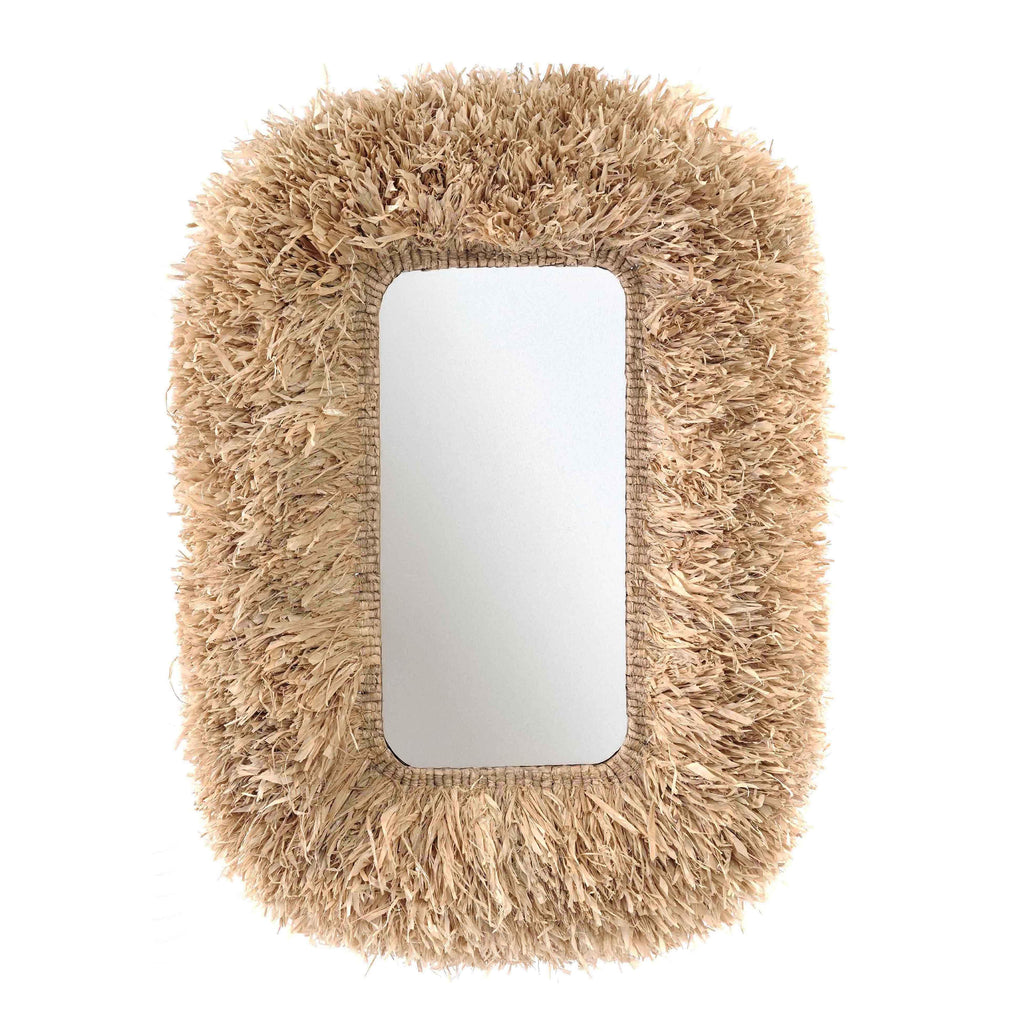 Palm 29.6x43.4 Natural Sisal Rectangular Wall Mirror