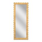 Bama 29.1 x 75 Long Natural Rattan Wall Mirror