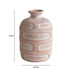 Earthenware Retro Vase in Terracotta