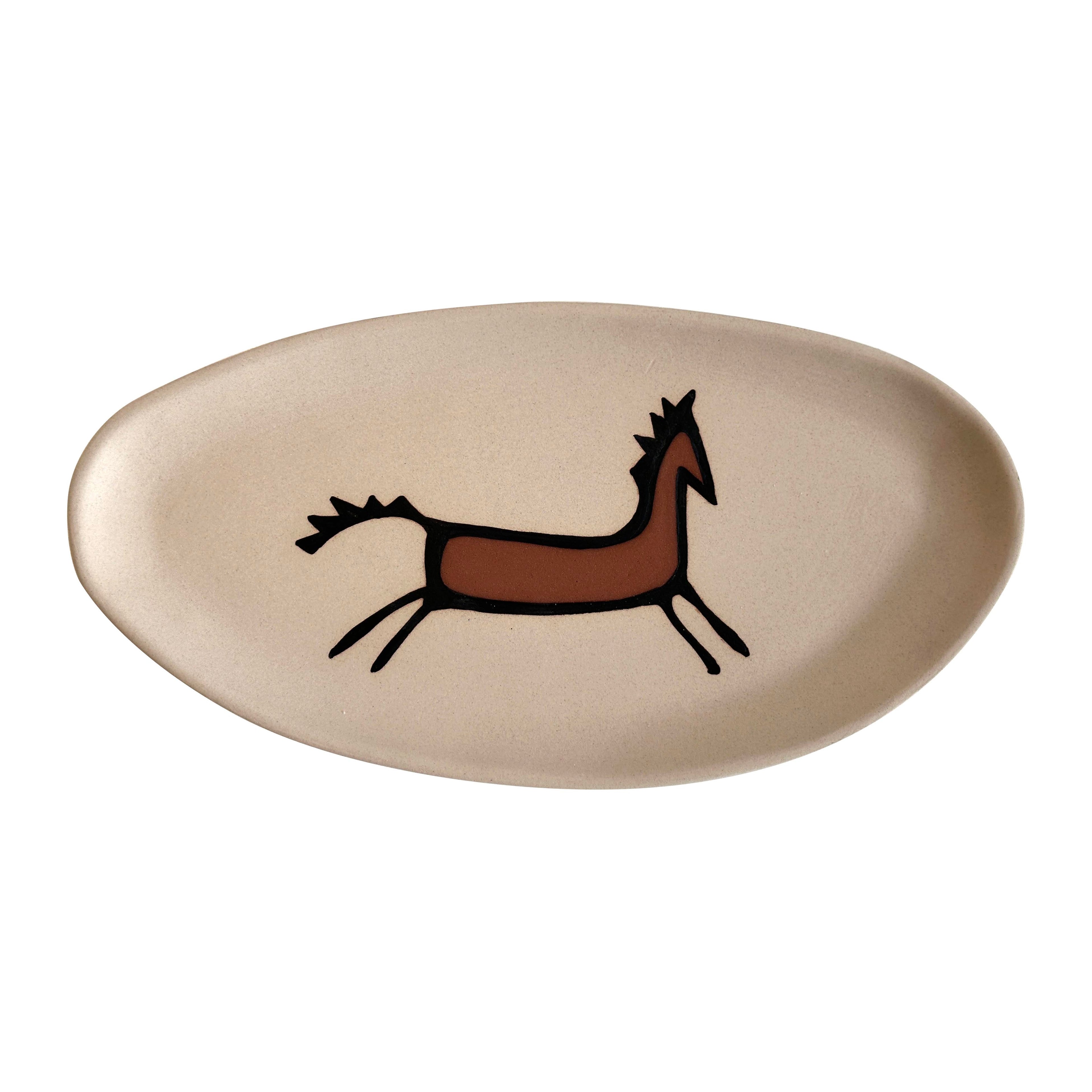 Ceramic Horseplay Catchall Dish