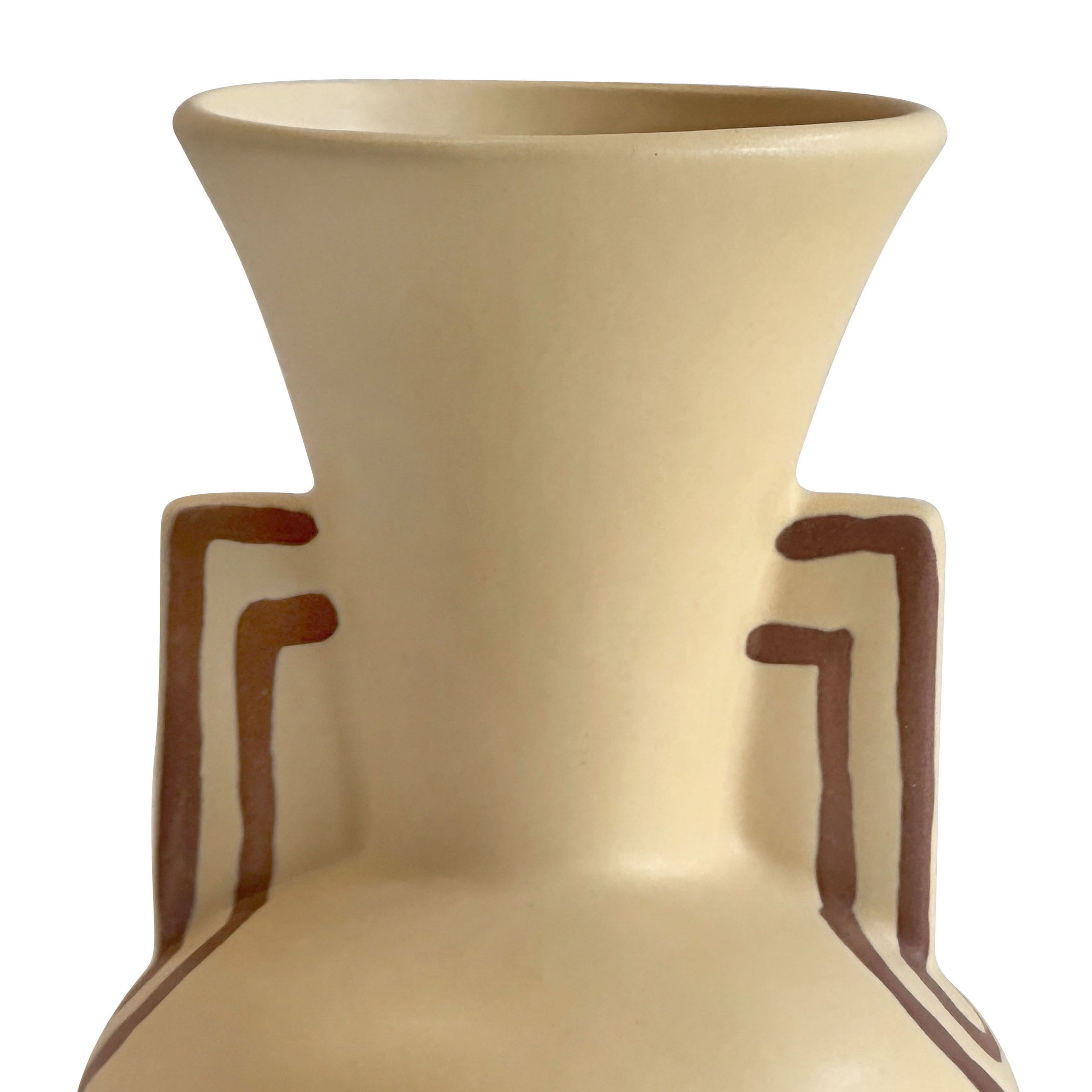Ceramic Line Art Trumpeter Vase