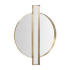 Carri 30X39 Gold Round Wall Mirror