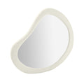 Klaryss 25X32 Cream Boucle Teardrop Wall Mirror