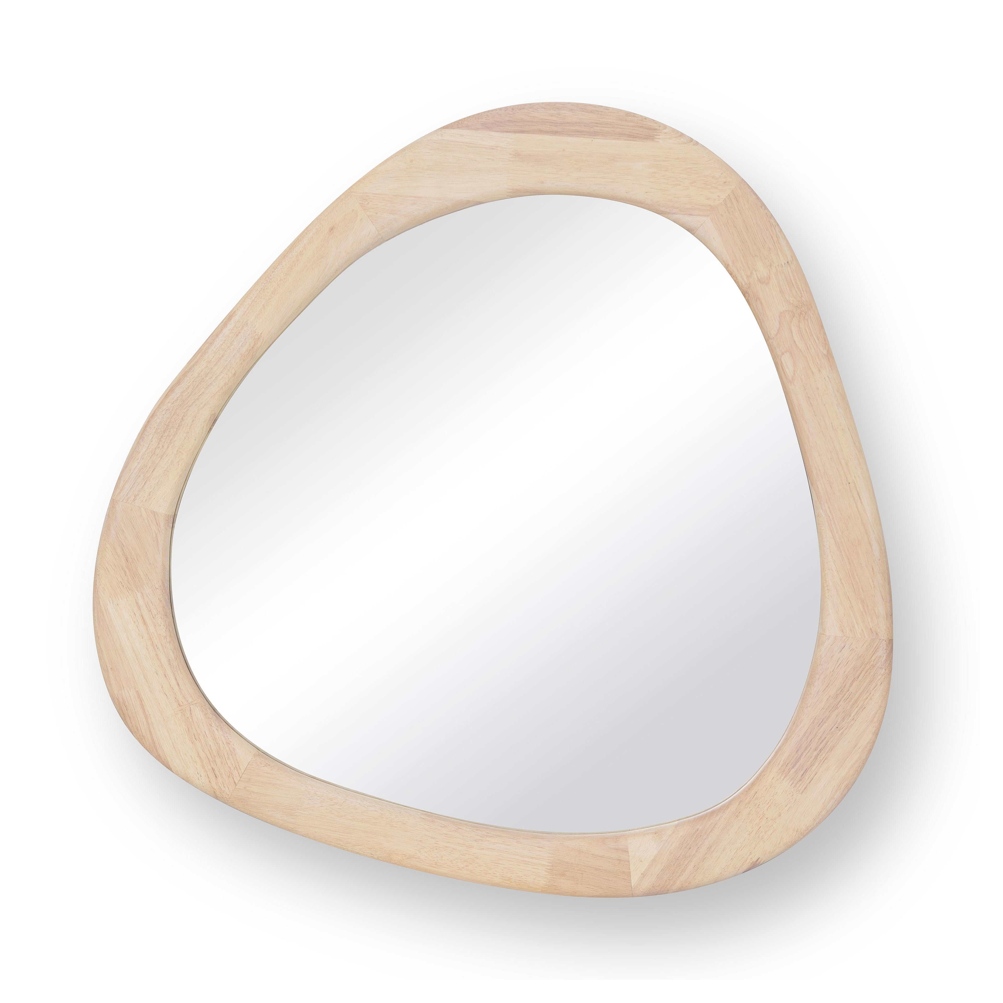 Klaryss 31 Natural Wood Triangular Wall Mirror