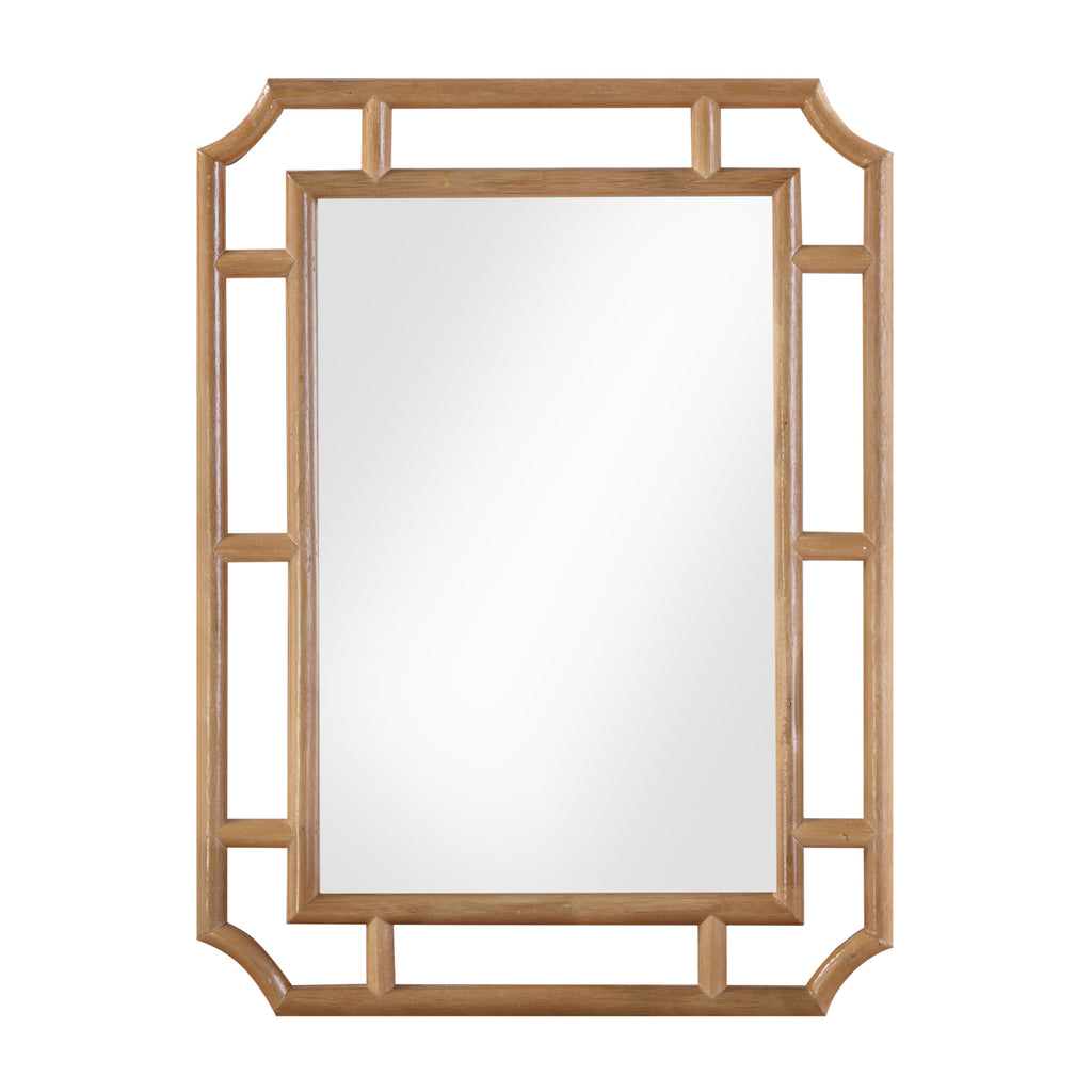 Cienna 24x32 Natural Rattan Wall Mirror
