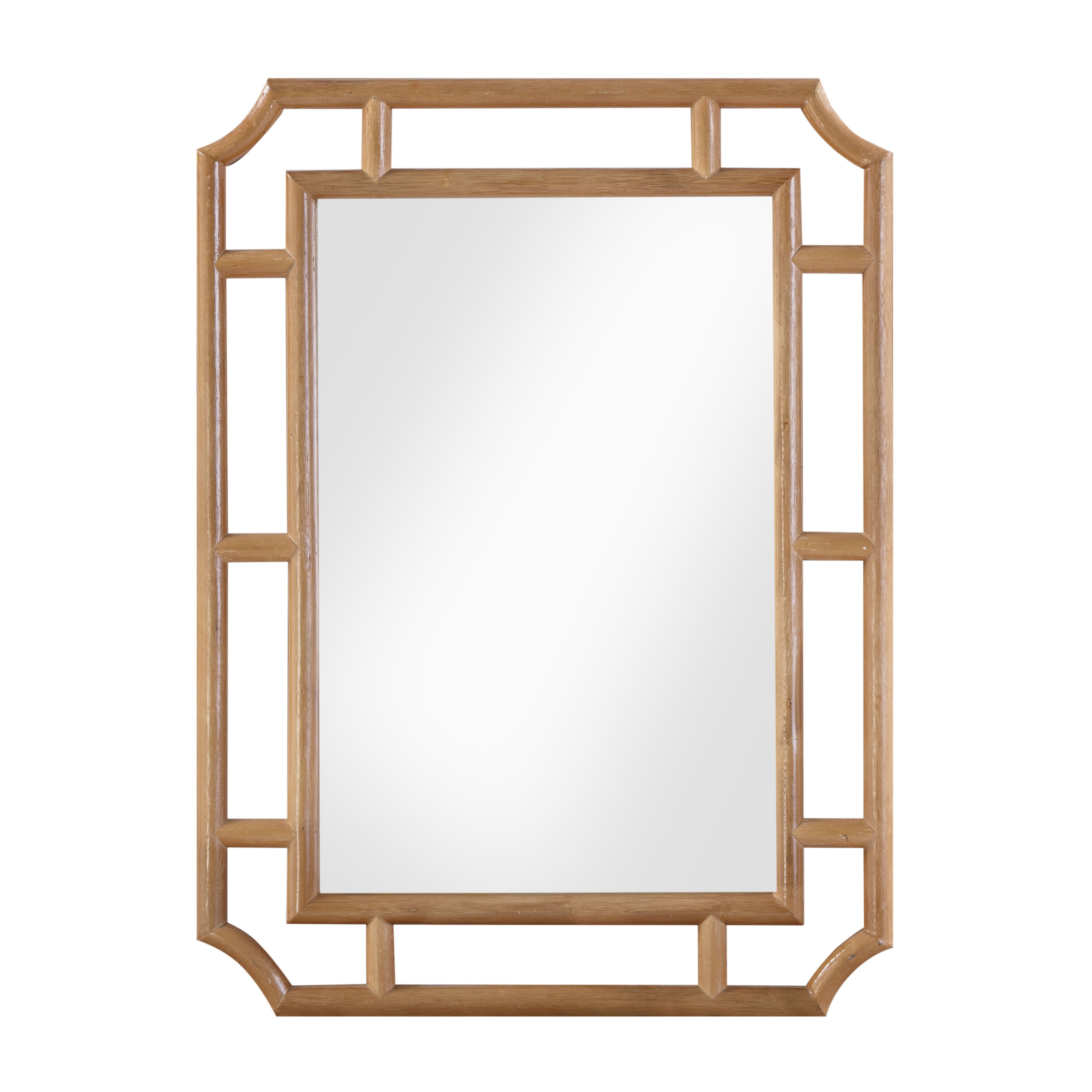 Cienna 24x32 Natural Rattan Wall Mirror