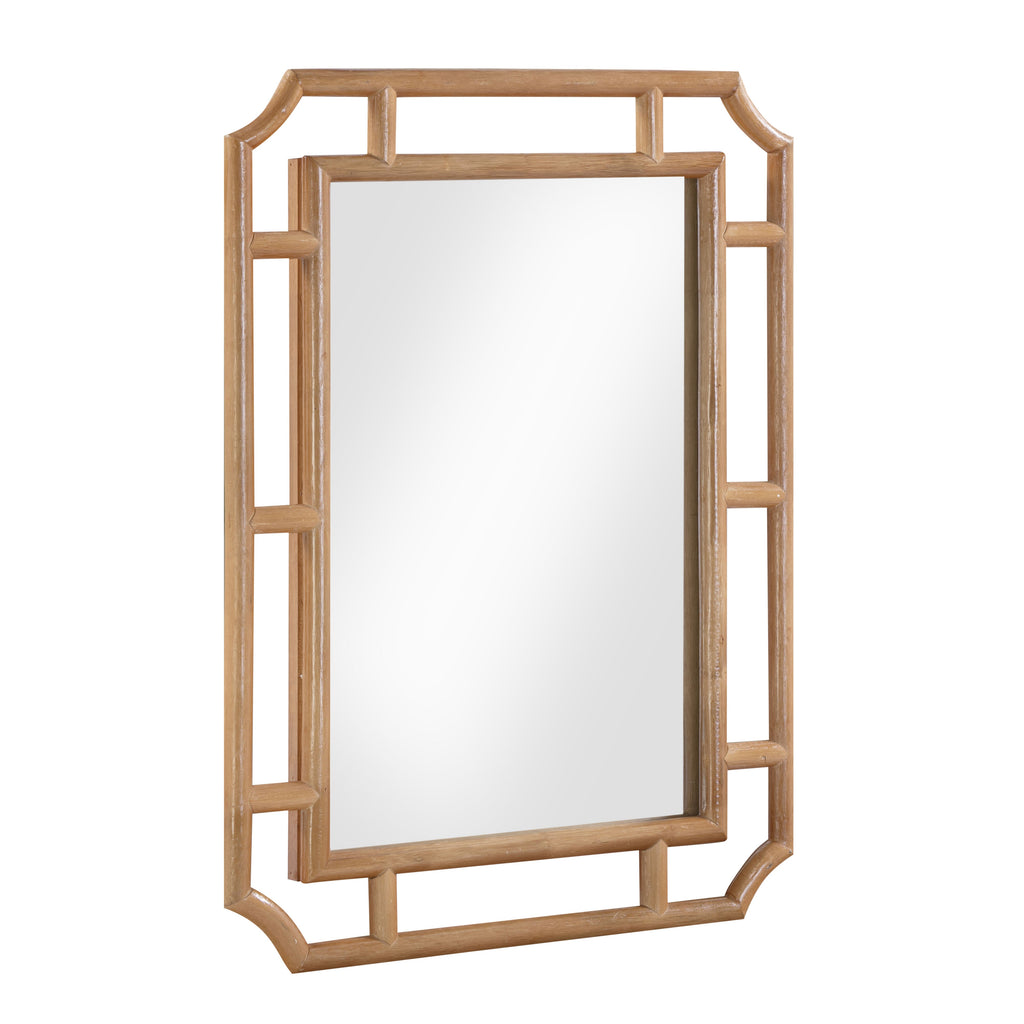 Cienna 24x32 Natural Rattan Wall Mirror