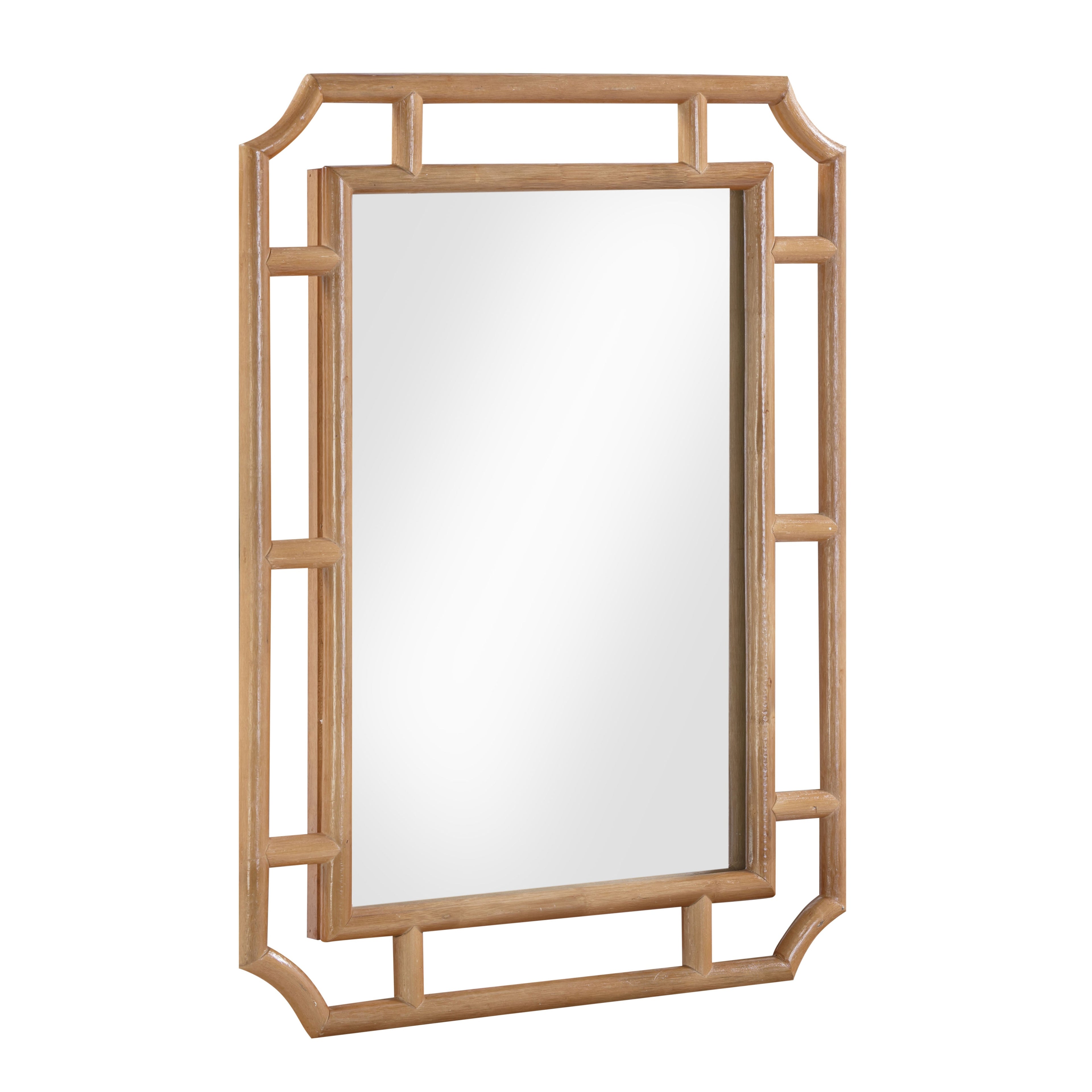 Cienna 24x32 Natural Rattan Wall Mirror