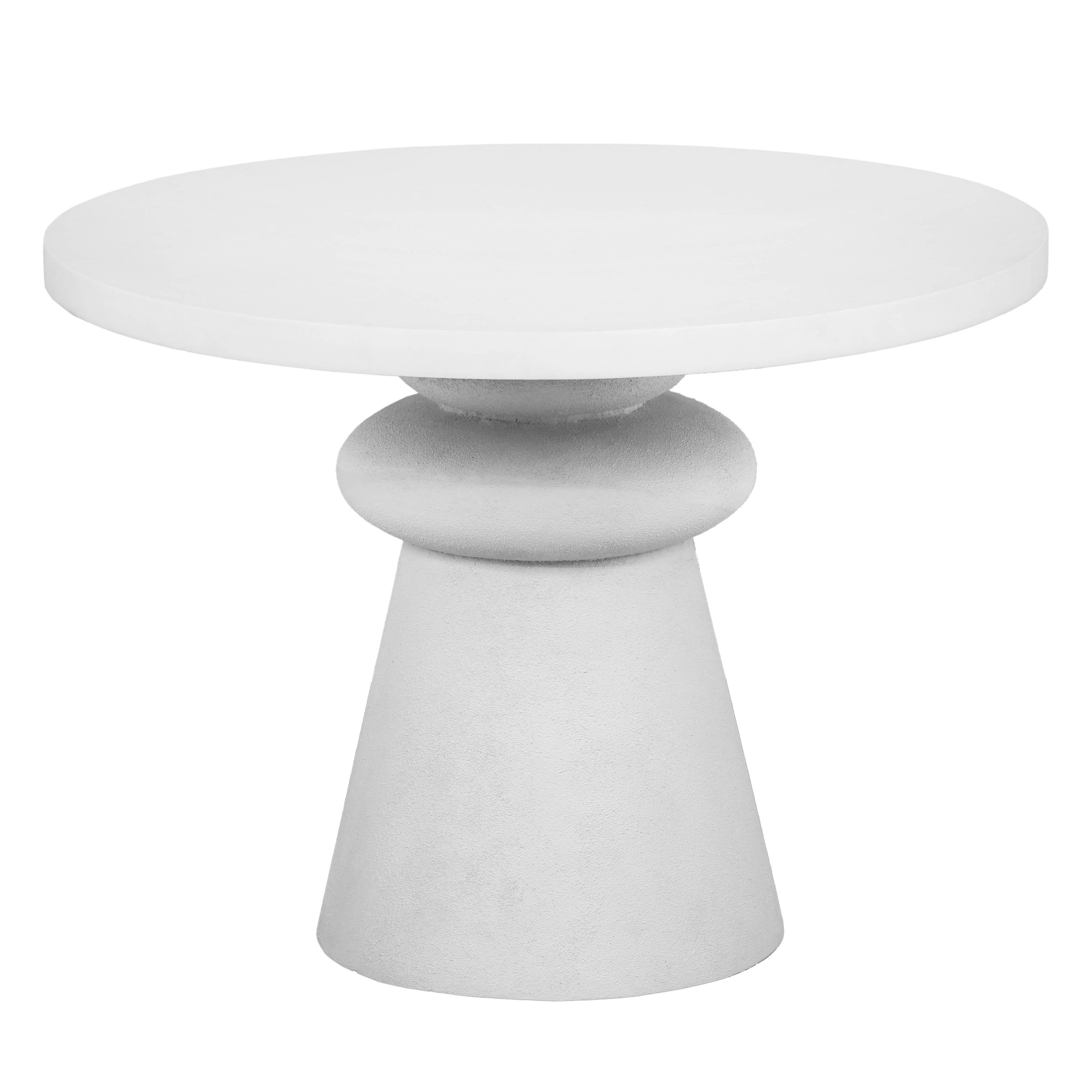 Lupita 42 White Round Dinette Table