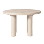 Barbara 47 Cream Textured Indoor / Outdoor Round Dining Table