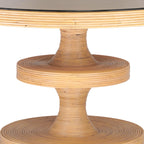 Apollonia 51 Natural Rattan Round Dining Table