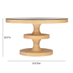 Apollonia 51 Natural Rattan Round Dining Table