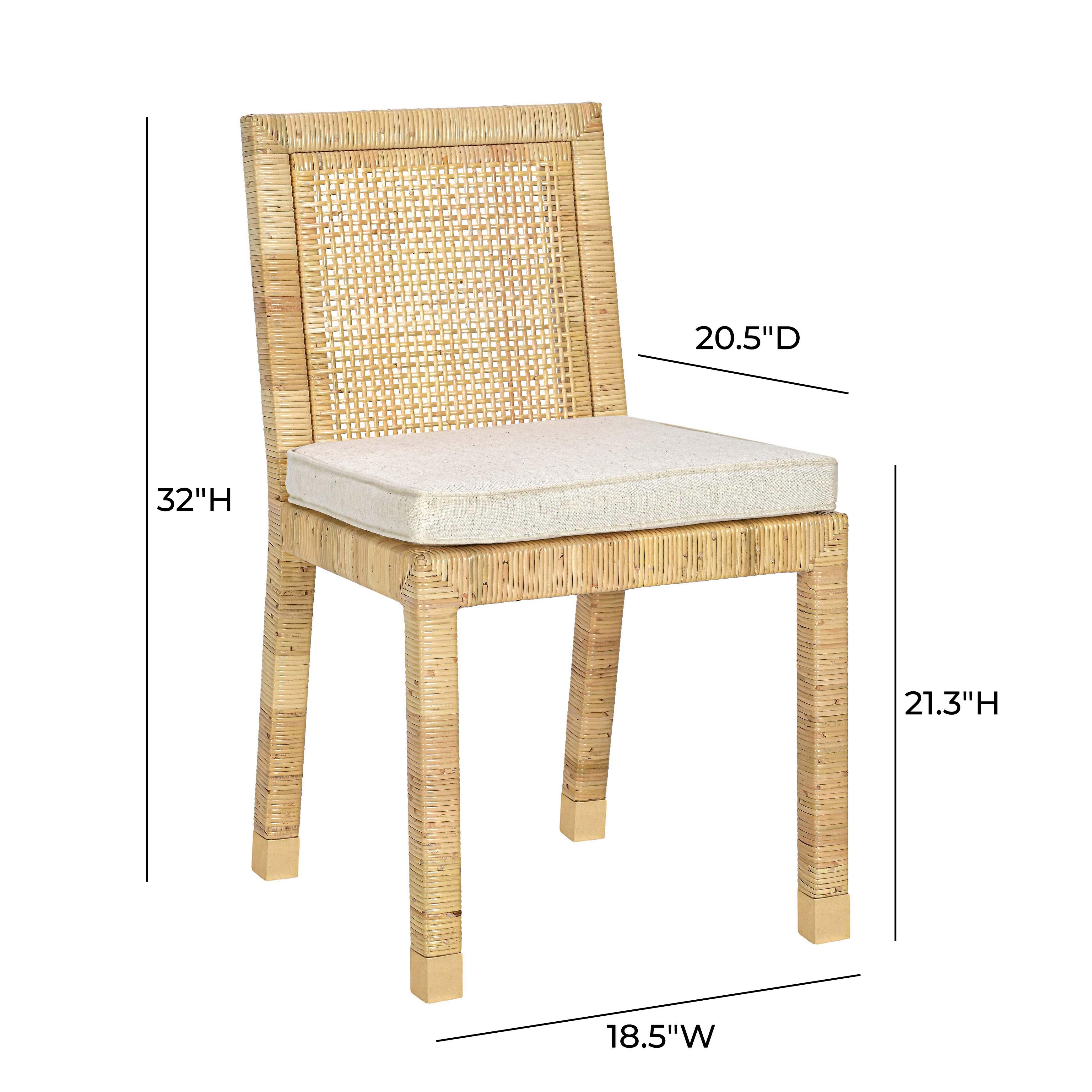 Amara Cream Linen Dining Chair