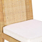 Amara Cream Linen Arched Dining Chair