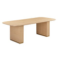 Akiba 96 Natural Ash & Rattan Rectangular Dining Table