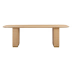 Akiba 96 Natural Ash & Rattan Rectangular Dining Table