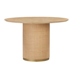Akiba 47 Natural Ash & Rattan Round Dining Table