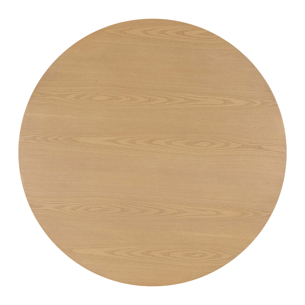 Akiba 47 Natural Ash & Rattan Round Dining Table