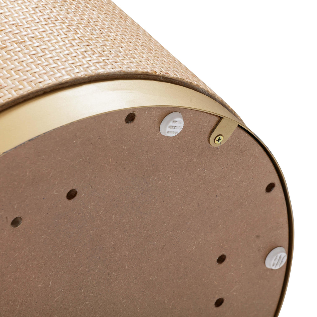 Akiba 47 Natural Ash & Rattan Round Dining Table