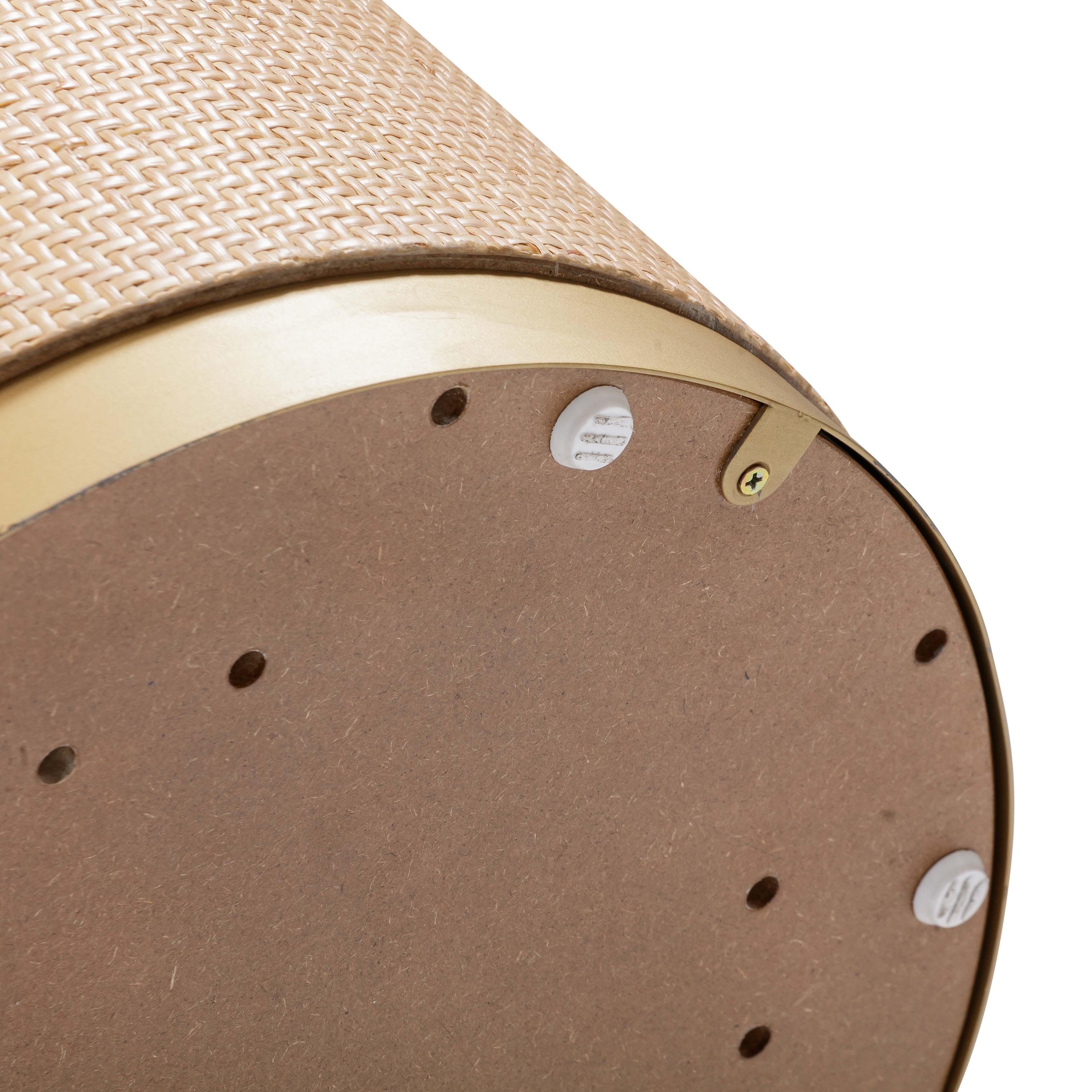 Akiba 47 Natural Ash & Rattan Round Dining Table