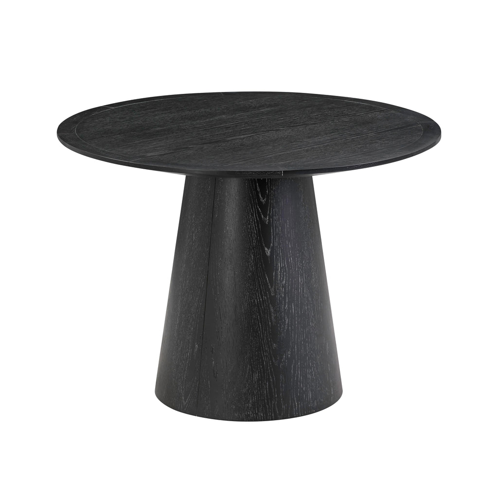 Sahara 41 Black Oak Round Dining Table