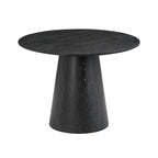 Sahara 41 Black Oak Round Dining Table