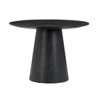 Sahara 41 Black Oak Round Dining Table