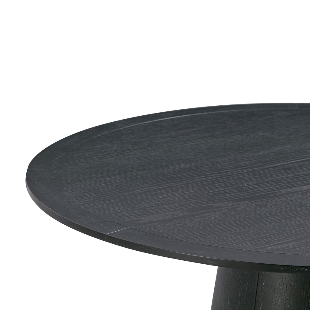 Sahara 41 Black Oak Round Dining Table
