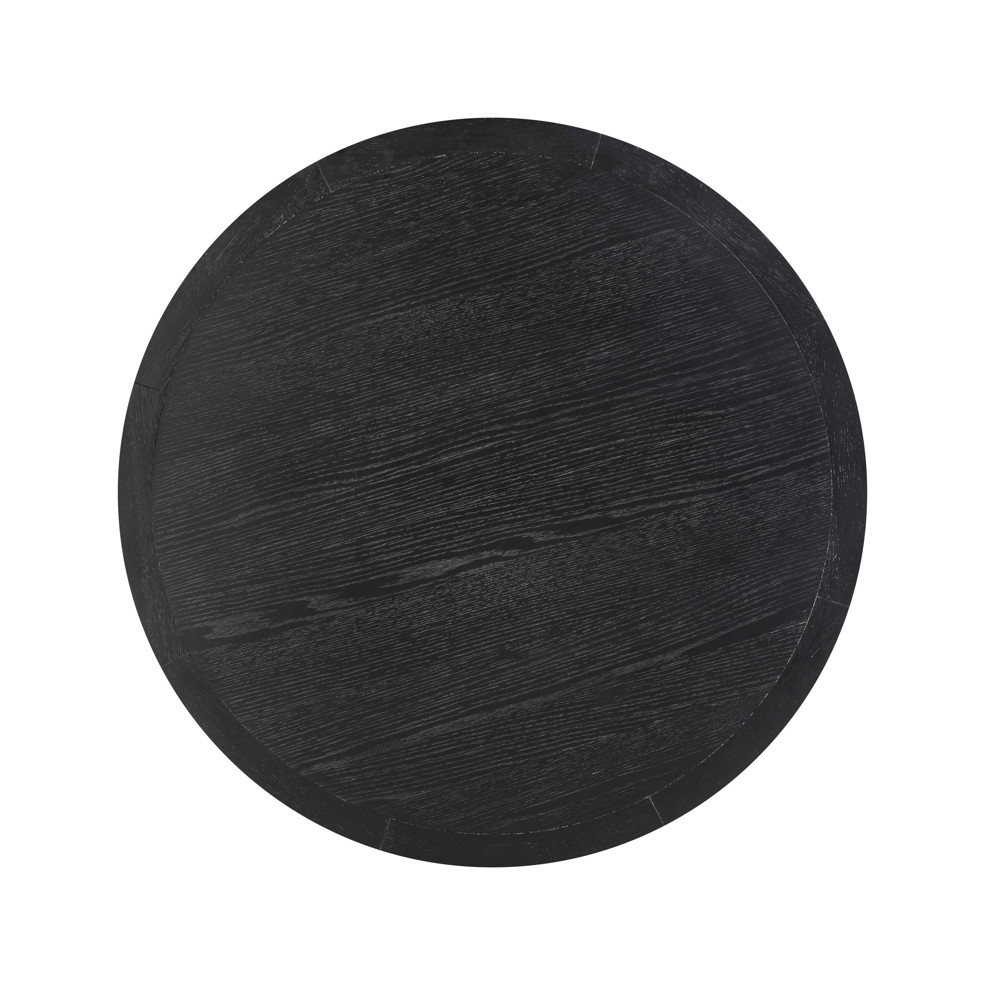 Sahara 41 Black Oak Round Dining Table